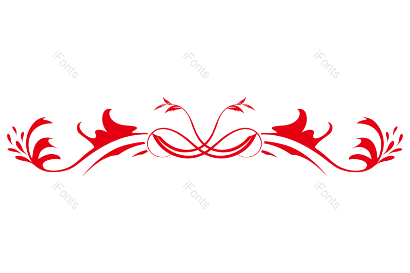 矢量元素图片,红色花纹元素,精美花纹PNG,免抠素材